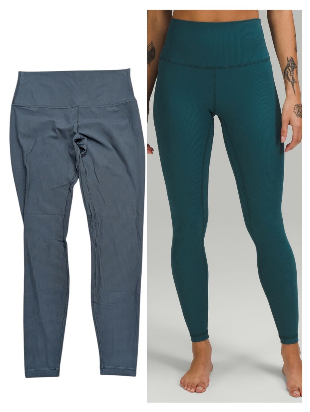 Lululemon Align High-Rise Ribbed Pant Legging 28" Green Jasper Size 10 $118